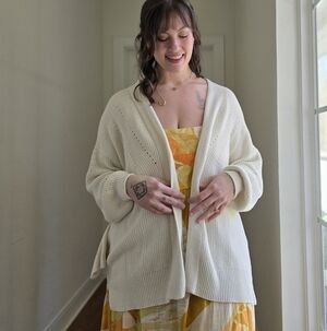 Cotton Cream Cardigan